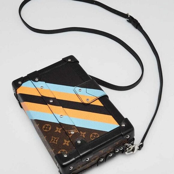 Louis Vuitton Monogram Malletage Canvas Petite Malle Bag - Picture 3 of 12